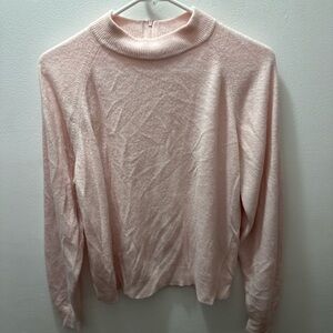 Soft Blush Turtleneck Sweater
